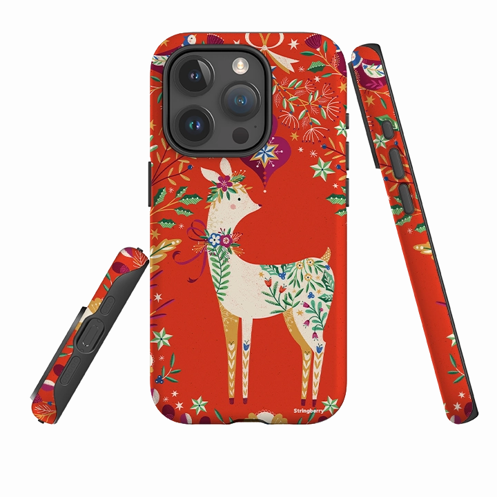 iPhone Tough Case - Deer II By Ali Brookes Soft Protection Soft Shield