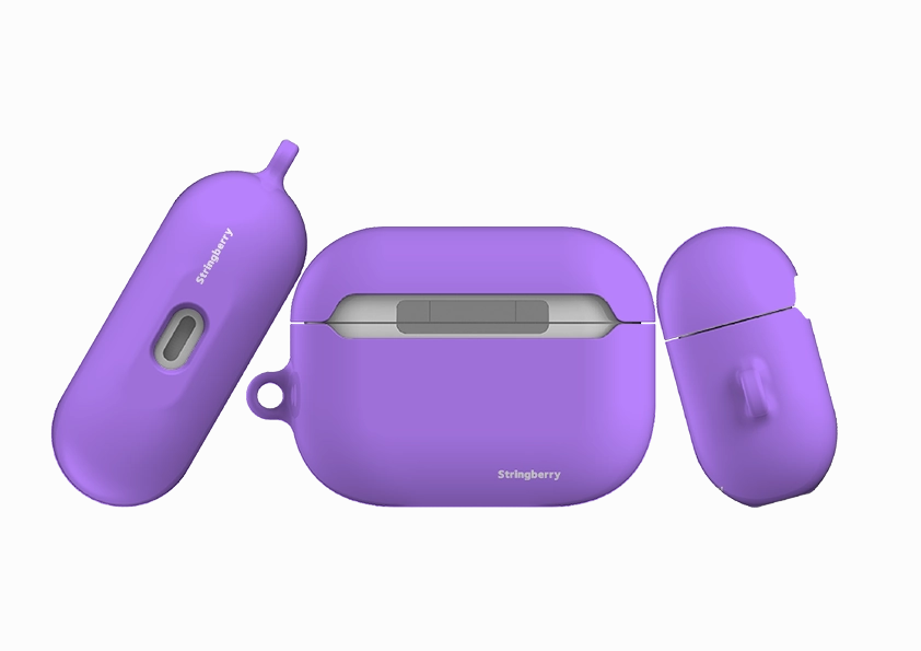 Cape Town Purple Airpod Pro Case ( Gen 1 & 2 ) clear color tinted shell custom engraving airpods shell