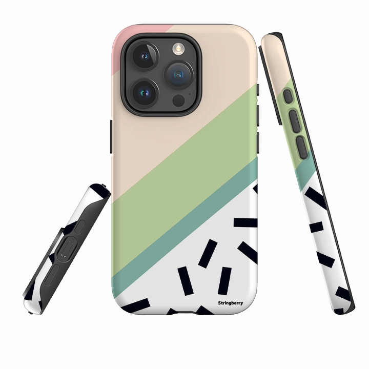 Elegant Build Premium Grip iPhone Tough Case - Monterey Chroma