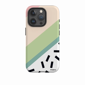 Practical Look Reusable Material iPhone Tough Case - Monterey Chroma