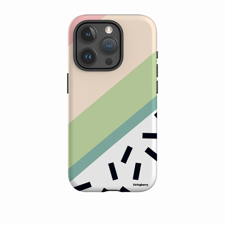 Practical Look Reusable Material iPhone Tough Case - Monterey Chroma
