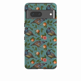 Premium Protection Ergonomic Texture Google Tough Case -  Quails Pattern By Catherine Rowe