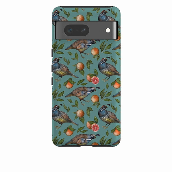 Smooth Edges Google Tough Case -  Quails Pattern By Catherine Rowe