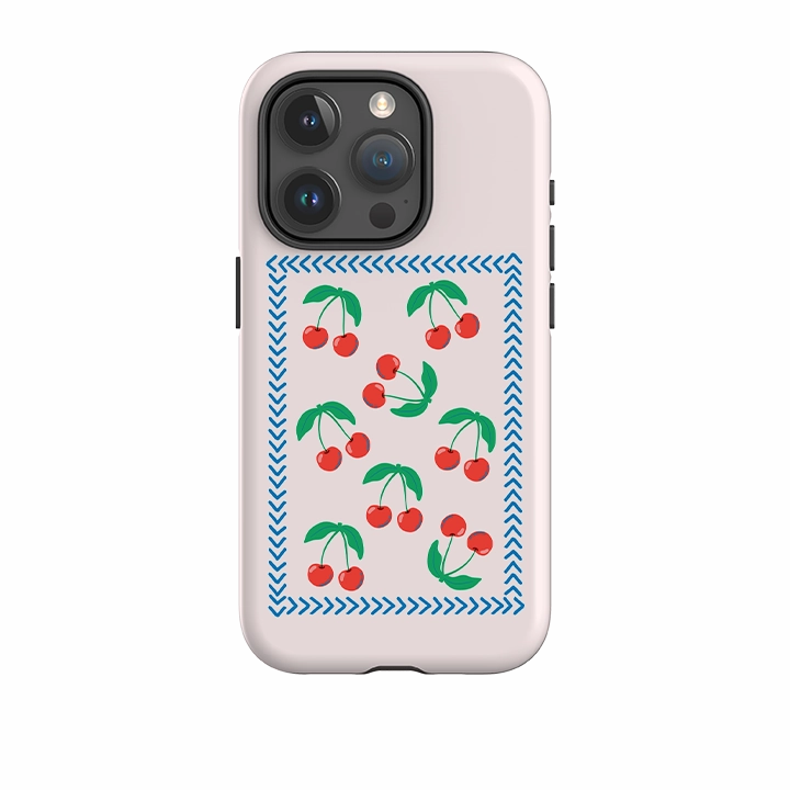 iPhone Case - Summer Cherries Slim Look Premium Style