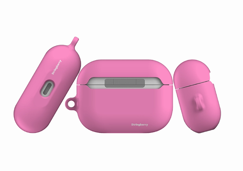 durable travel leather airpods cover San Francisco Pink Airpod Pro Case ( Gen 1 & 2 )
