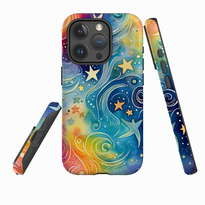 iPhone Case - Cosmic Stars Protective Layering