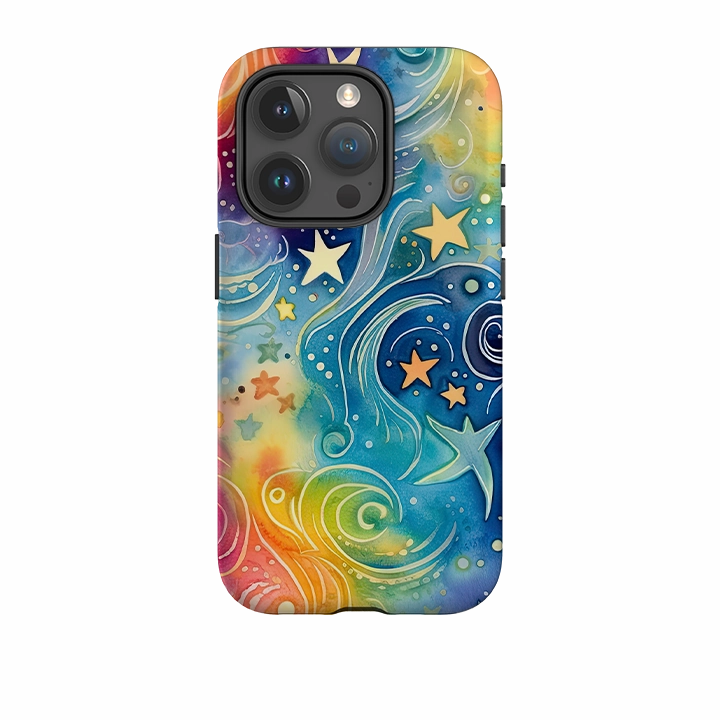 iPhone Case - Cosmic Stars Travel Accessory Stylish Color