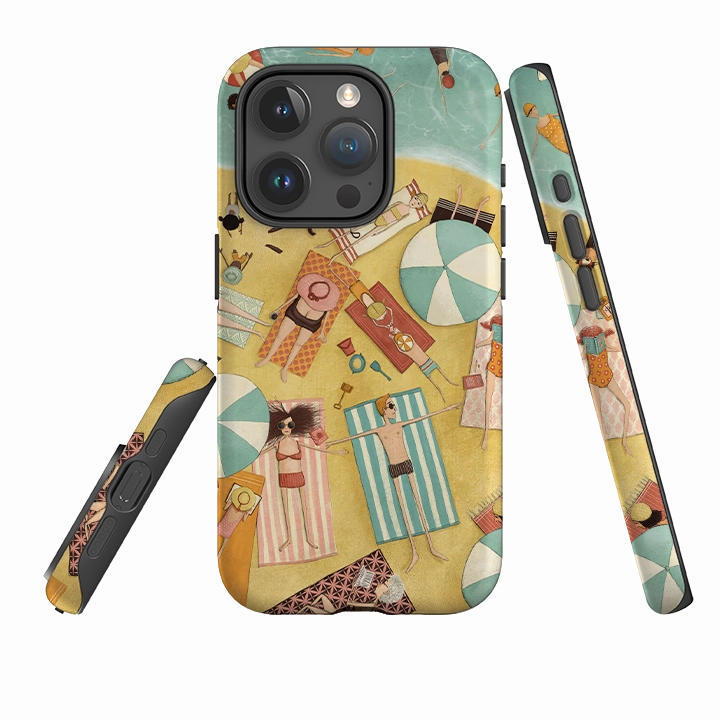 iPhone Tough Case - Beach Day By Maja Lindberg Durable Layer