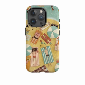 Matte Touch iPhone Tough Case - Beach Day By Maja Lindberg