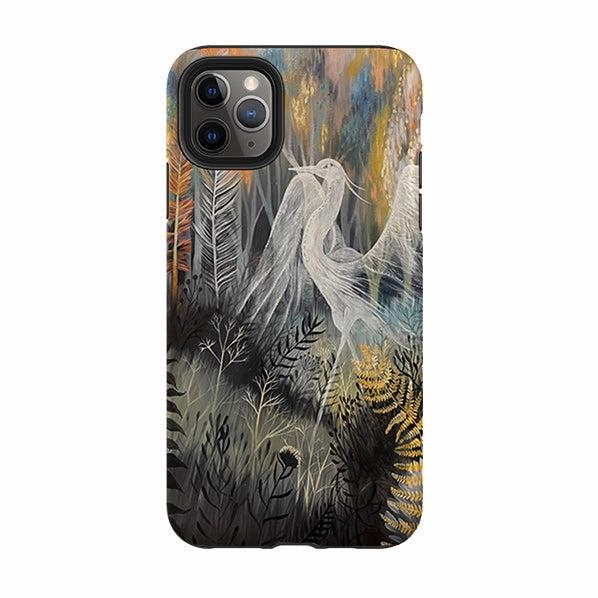 iPhone Tough Case - Ghost Heron By Mia Underwood Shockproof Edge Ultra light