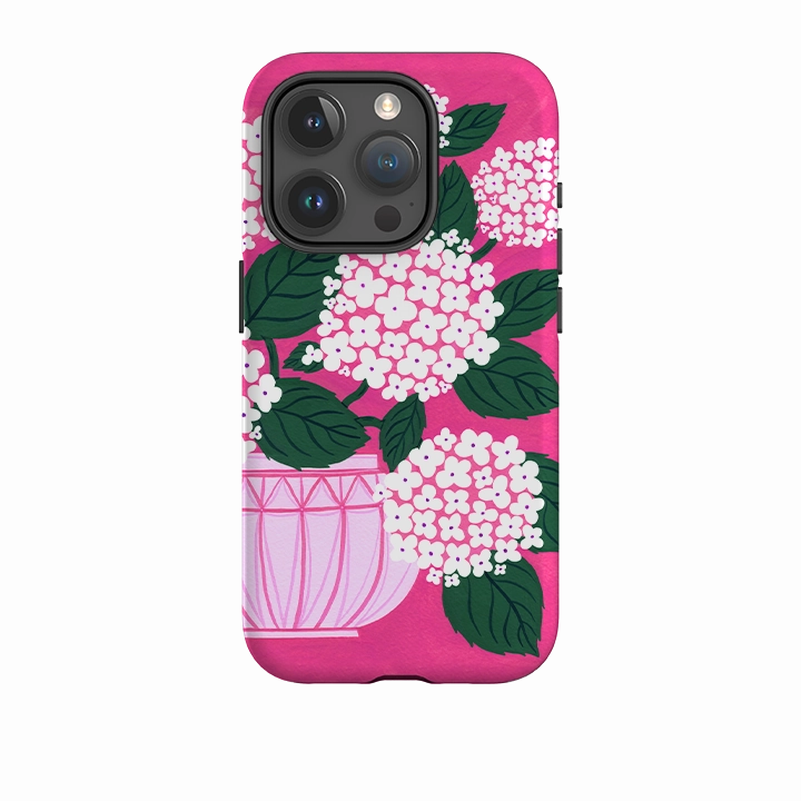 Modern Frame iPhone Tough Case - Hydrangea By Madalina Andronic