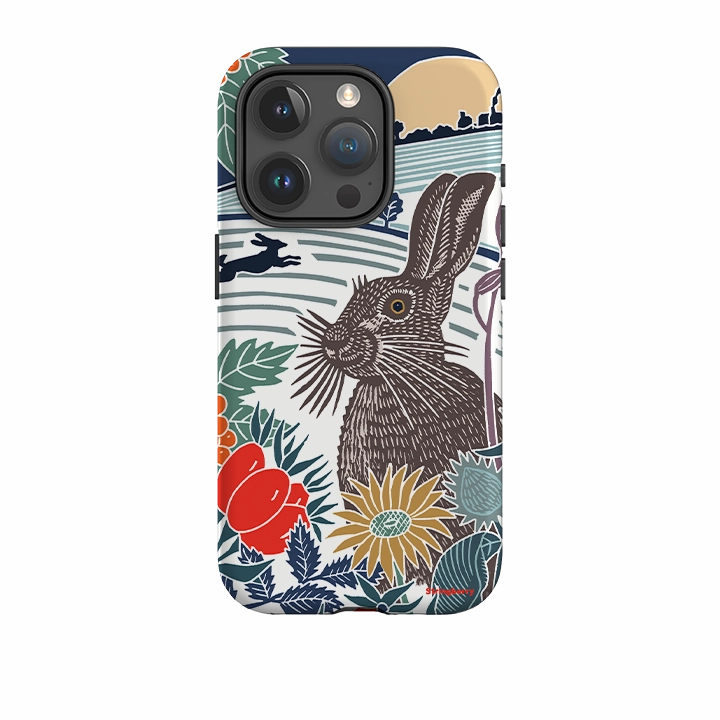 Soft Silicone iPhone Tough Case - Winter Hare By Kate Heiss
