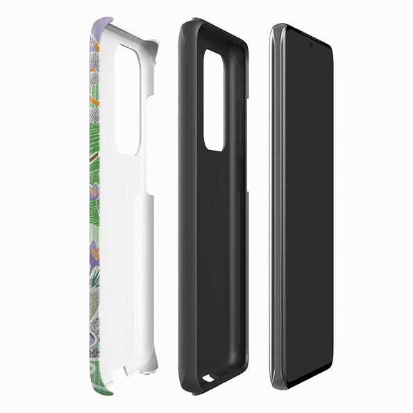 Lightweight Build Quality Samsung Tough Case - Crocus By Liane Payne