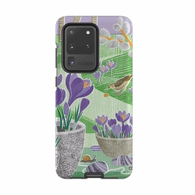 Easy Removal Artistic Print Samsung Tough Case - Crocus By Liane Payne