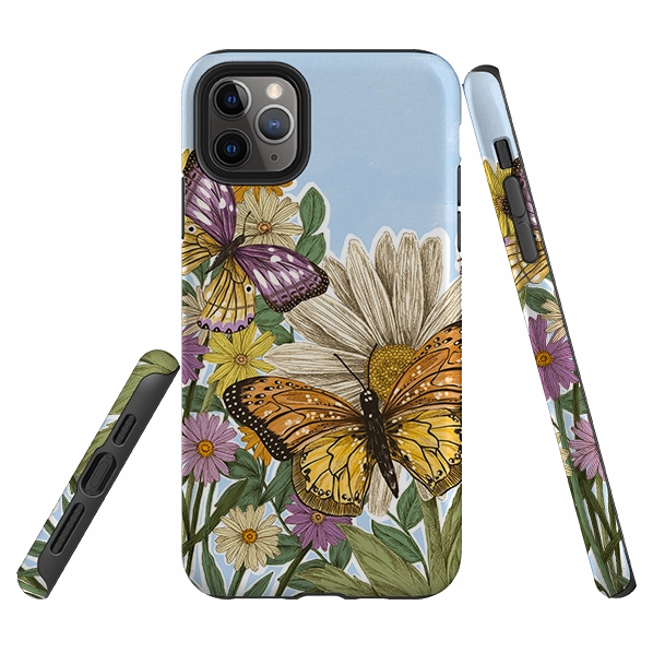 hybrid design iPhone Tough Case - Butterfly By Jade Mosinski