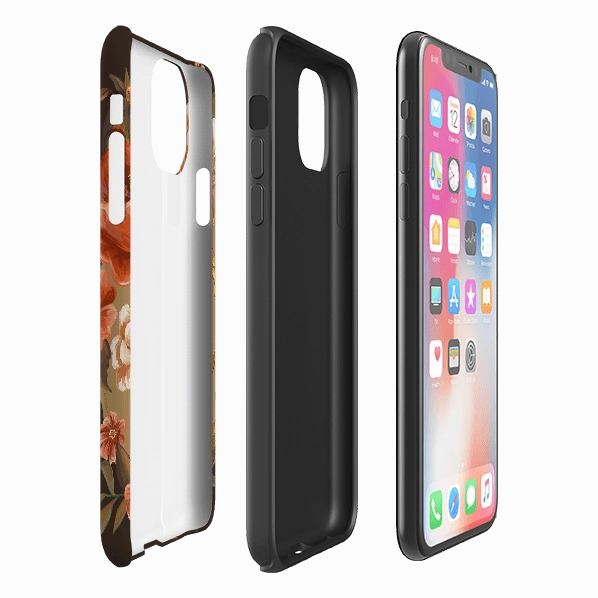 iPhone Tough Case - Scotney Glossy Texture Layer Durable Surface Design