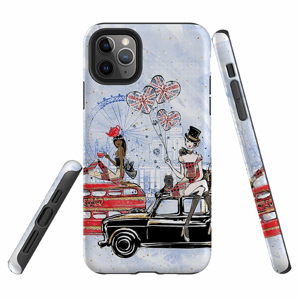 Comfort Texture Layer iPhone Tough Case - London Icons