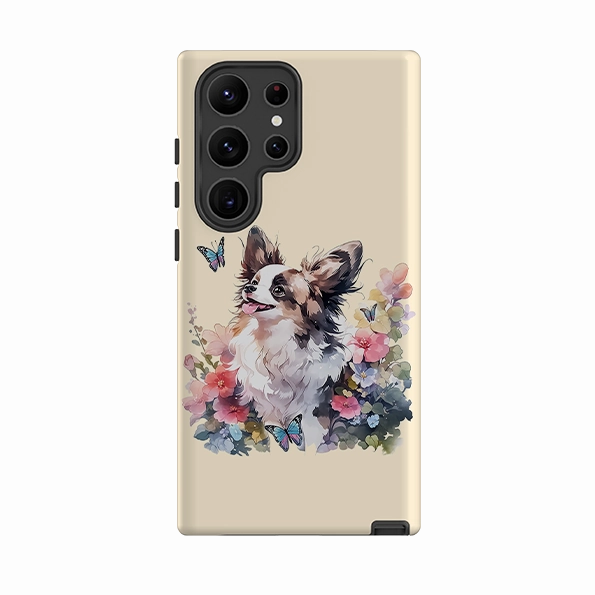 Samsung Tough  Case - Cute Dog D Comfort Finish Matte Feel Texture