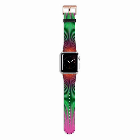 Modern Utility Look Flexible Soft Finish Apple Watch Strap Pink Halos By Kitty Joseph
