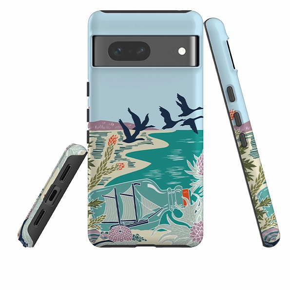 Premium Protection Strong Outline Google Tough  Case - Ship Bottle By Kate Heiss