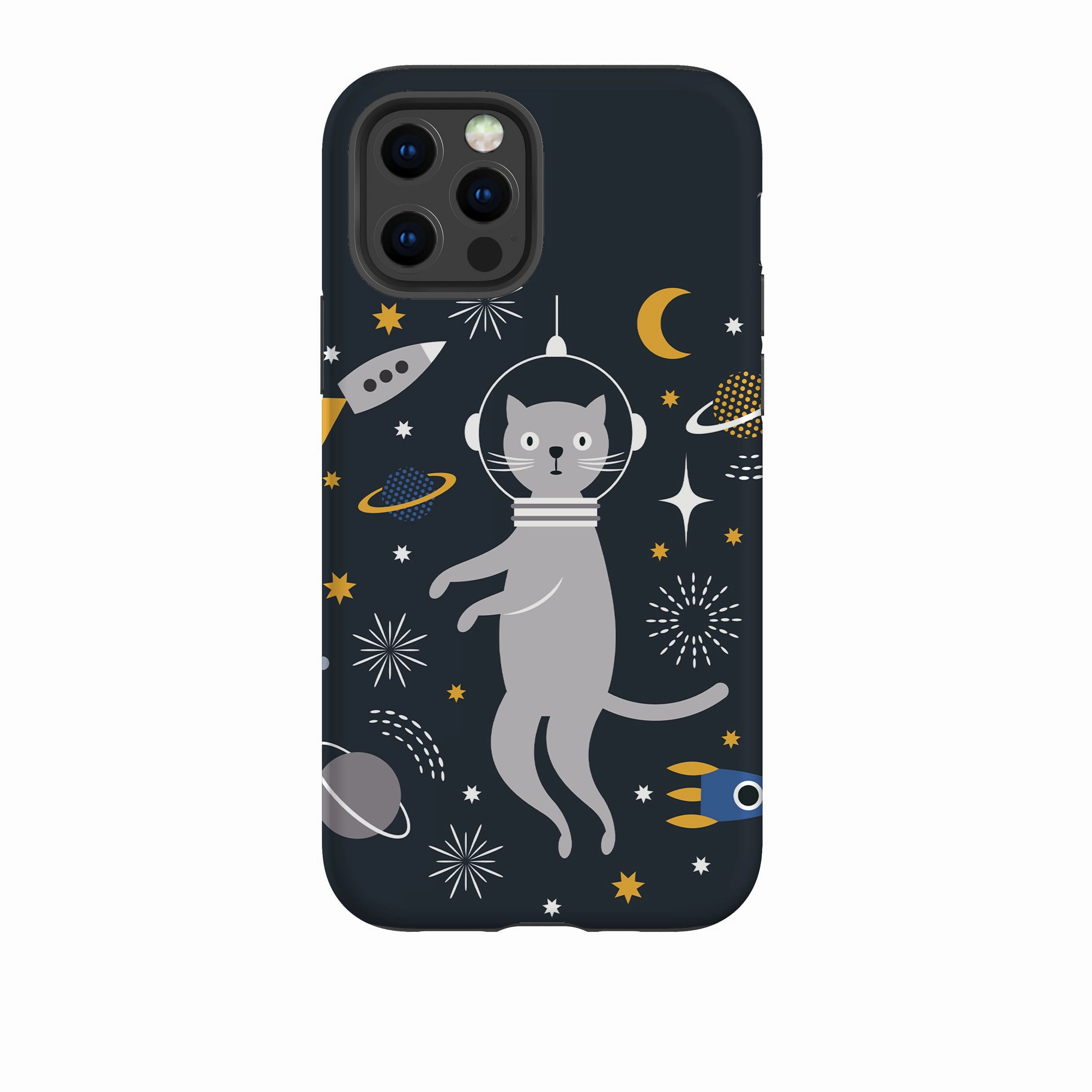 iPhone Tough Case - Astro-Cat Smooth Surface Matte Coating