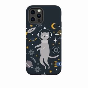 iPhone Tough Case - Astro-Cat Stylish Choice Clear Frame