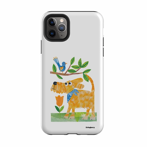 Portable Grip iPhone Tough Case - Days Of Dogs VI By Tracey English