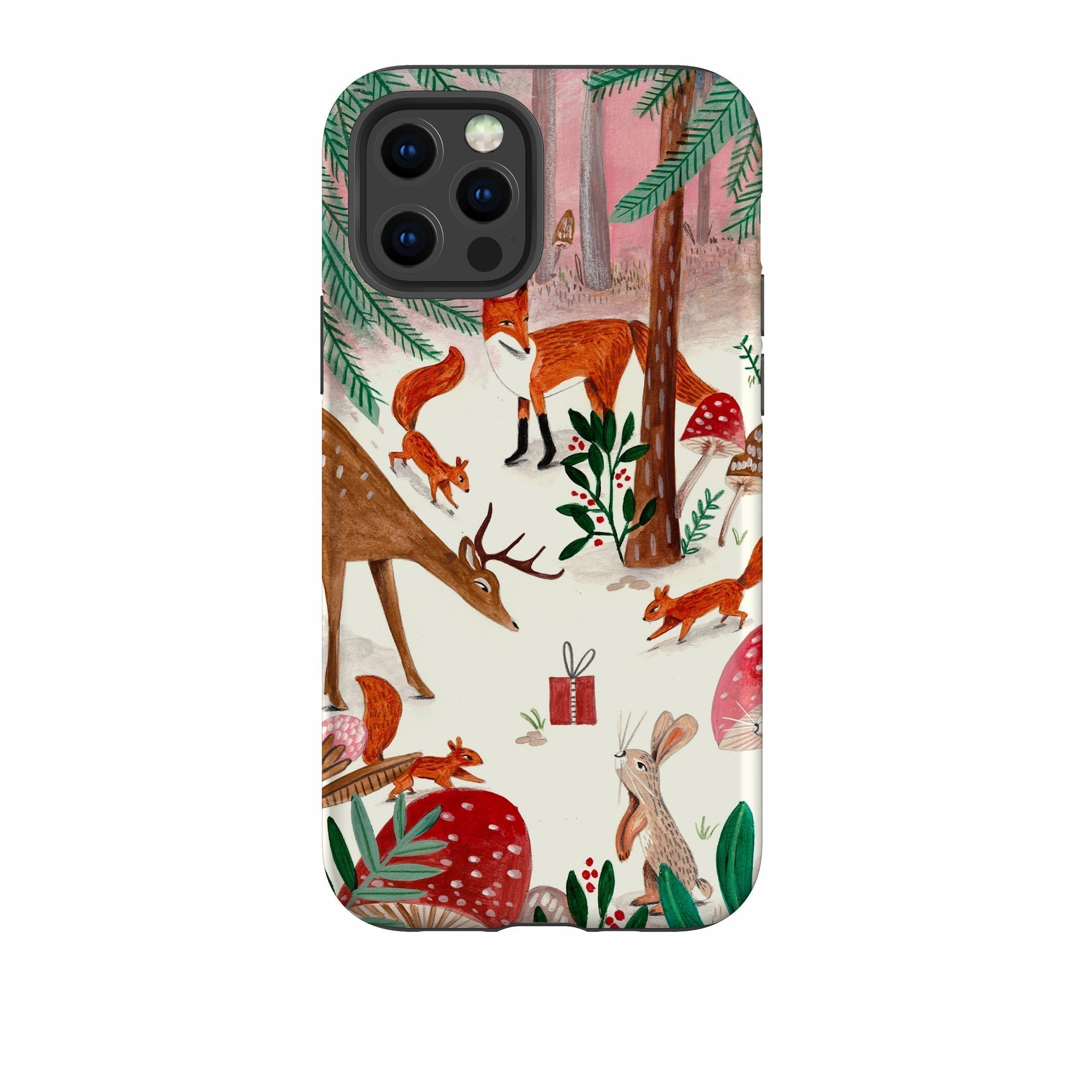 iPhone Tough Case - Forest Gifts By Caroline Bonne Muller Hybrid Texture Design Protective Texture Layer
