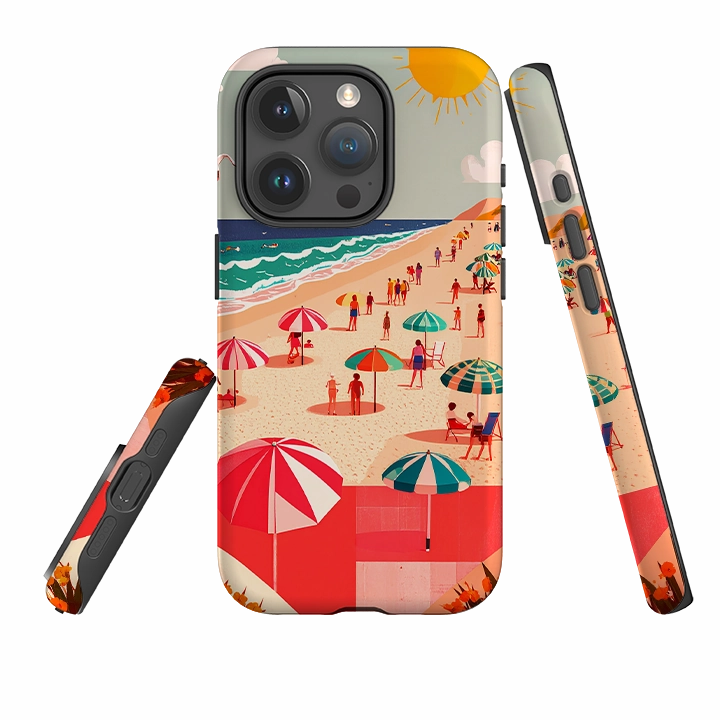 hybrid design Modern Build iPhone Tough Case - Mediterranean Beach