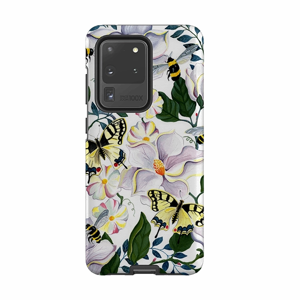 Impact Guard Ultra Thin Samsung Tough Case - Bees And Magnolia By Bex Parkin