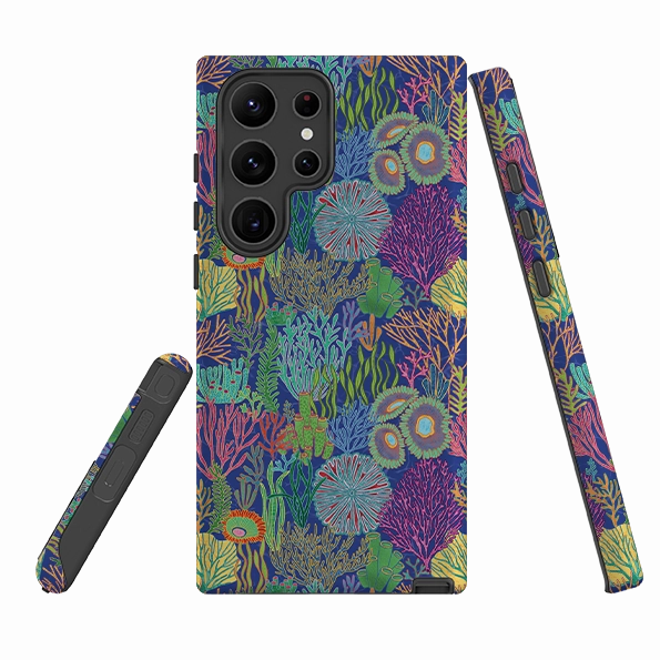 Samsung Tough Case - Coral By Natalie Pedetti Prack Durable structure Protective Form Fit