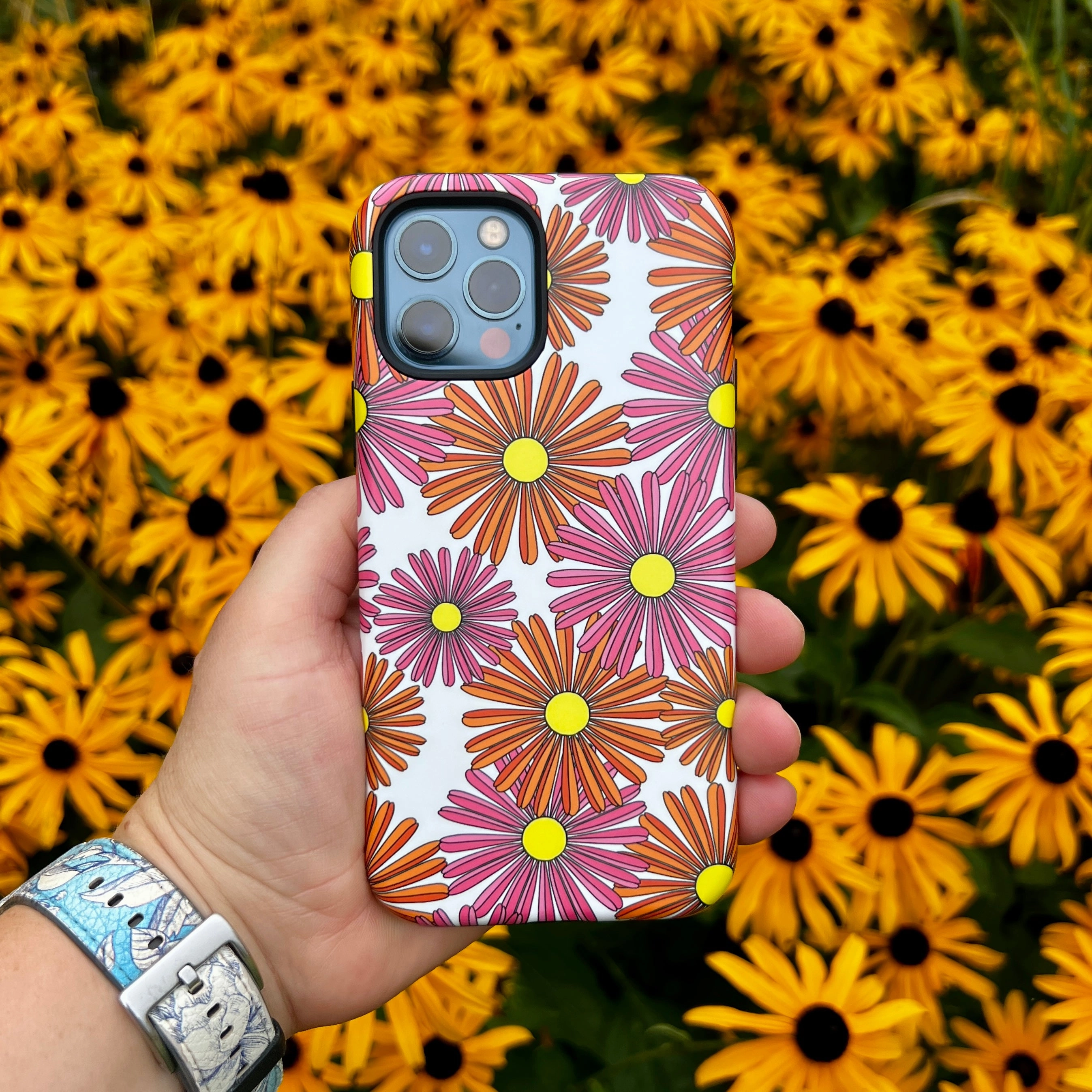 iPhone Tough Case - Sunny Flexible Grip Texture Polished Surface