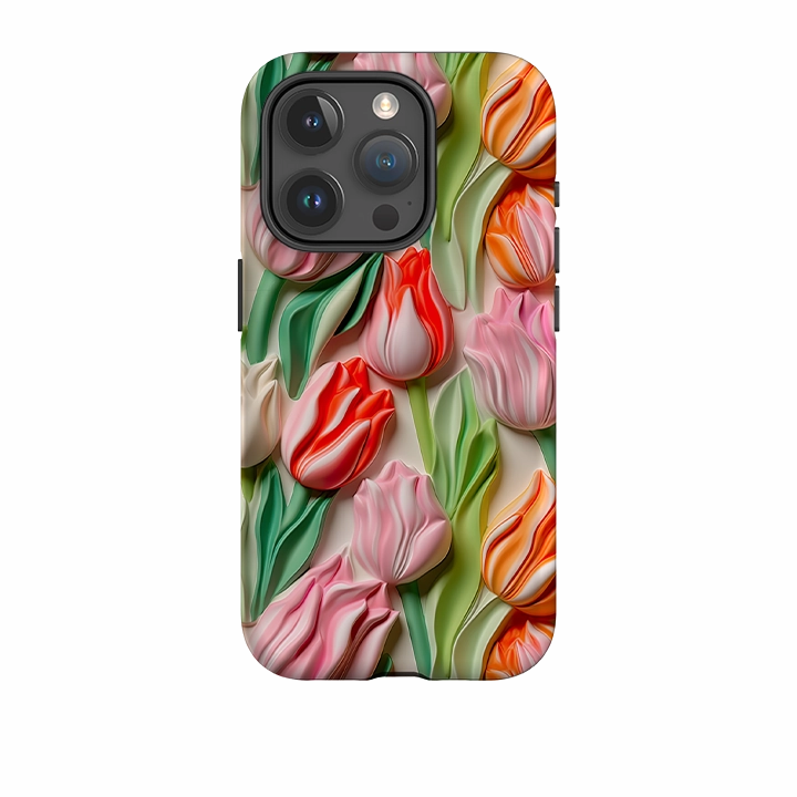 iPhone Case - Maastricht Tulips Elegant Finish Design Flexible Detail