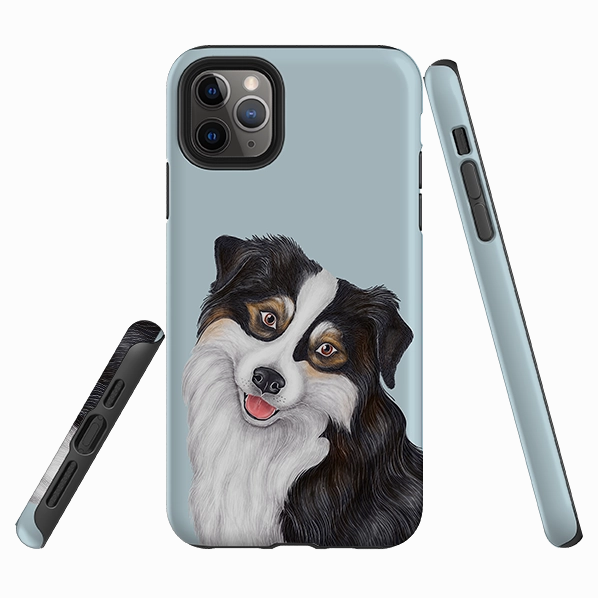 iPhone Tough Case - Collie By Catherine Rowe Rugged Design Style