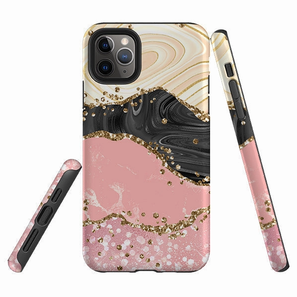 Stylish Look iPhone Tough Case - Blanco (case does not glitter)