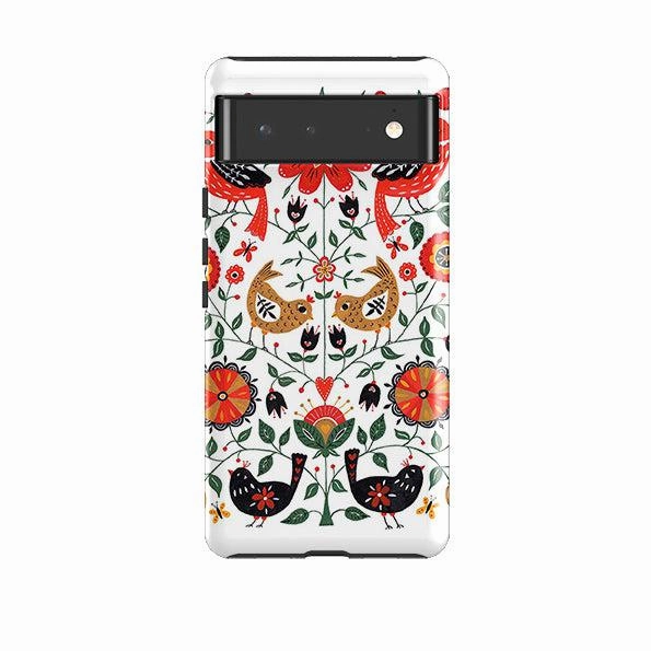 Stylish grip Google Tough Case -  Birds And Floral By Suzy Taylor