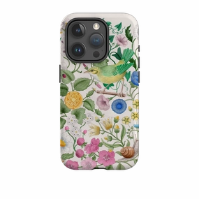 Refined Texture Subtle design iPhone Case - Botanical Garden By Bex Parkin