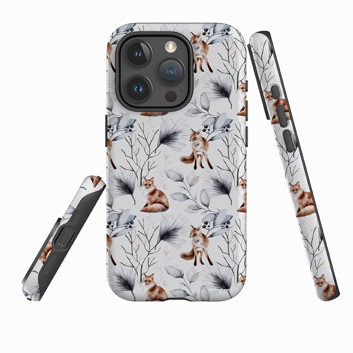 iPhone Tough Case - Foxy Xmas II Recyclable Material
