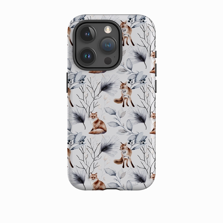 iPhone Tough Case - Foxy Xmas II Premium Feel Layer Elegant Surface