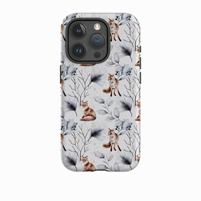 iPhone Tough Case - Foxy Xmas II Premium Feel Layer Elegant Surface