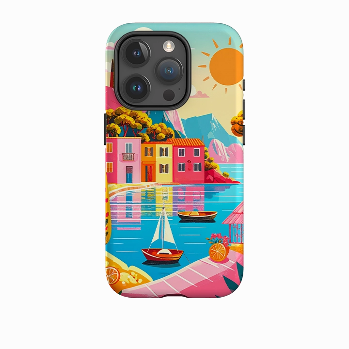 iPhone Tough Case - Malta Landscape Office use Protective Corners