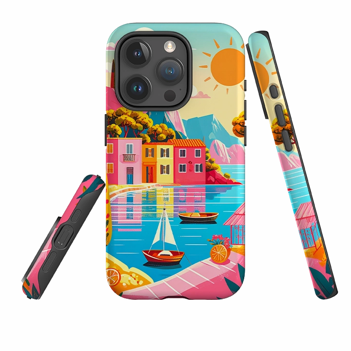 iPhone Tough Case - Malta Landscape Tactile Buttons Camera Protection