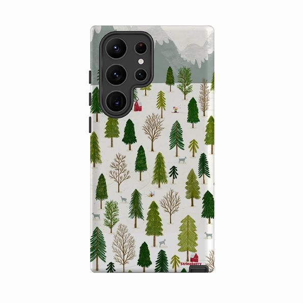 Samsung Tough Case - Winter Landscape III By Katherine Quinn Stylish Surface Design Hybrid Build