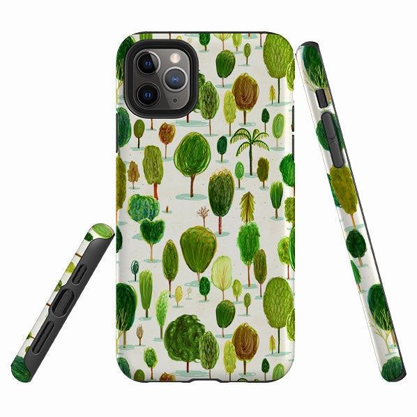 Soft Layered Design iPhone Tough Case - Summer In The Arboretum By Katherine Quinn