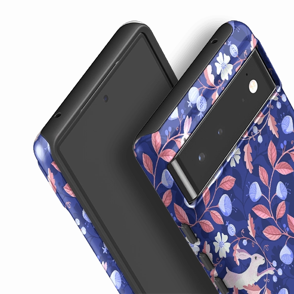 Shock Frame Google Tough Case -  Hare Pattern By Bex Parkin