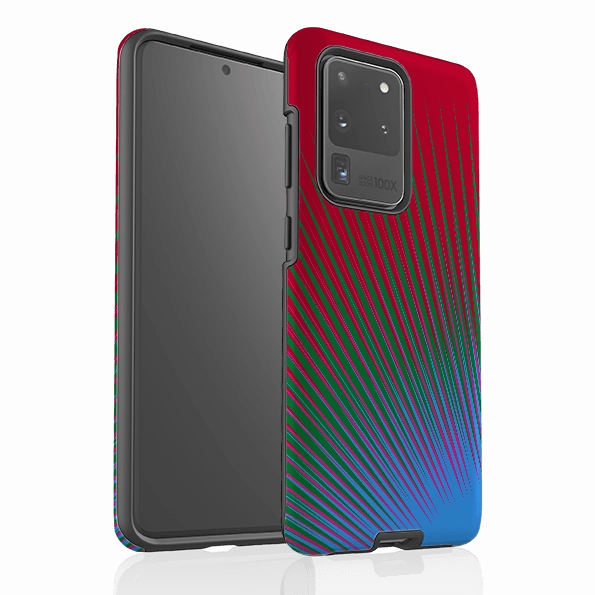 Minimal Look Compact Structure Samsung Tough Case - Halos Firework By Kitty Joseph