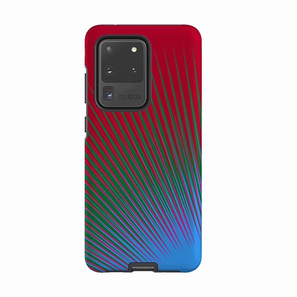 Matte Design Texture Samsung Tough Case - Halos Firework By Kitty Joseph