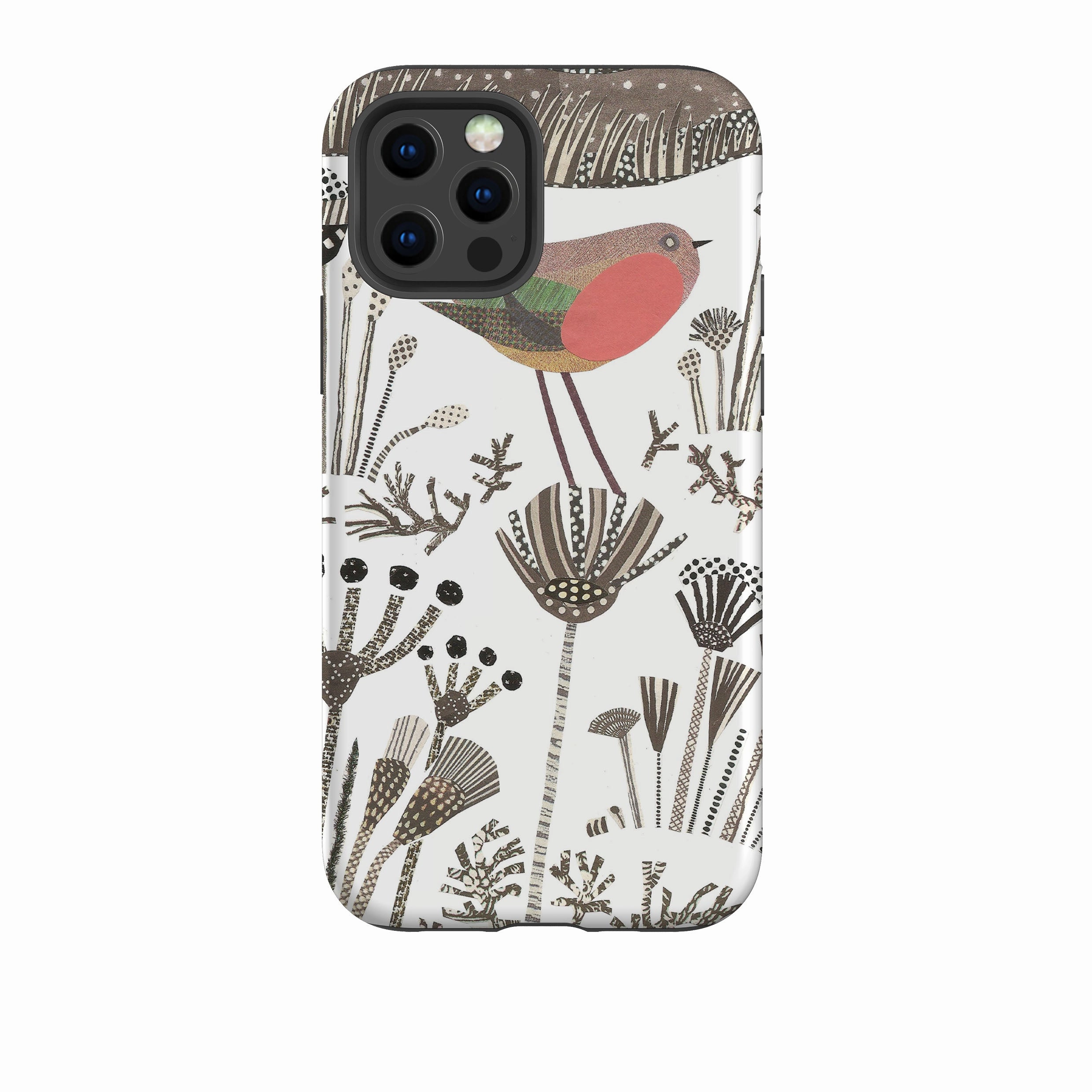 Durable Pattern iPhone Tough Case - Robin in Snow By Jane Robbins