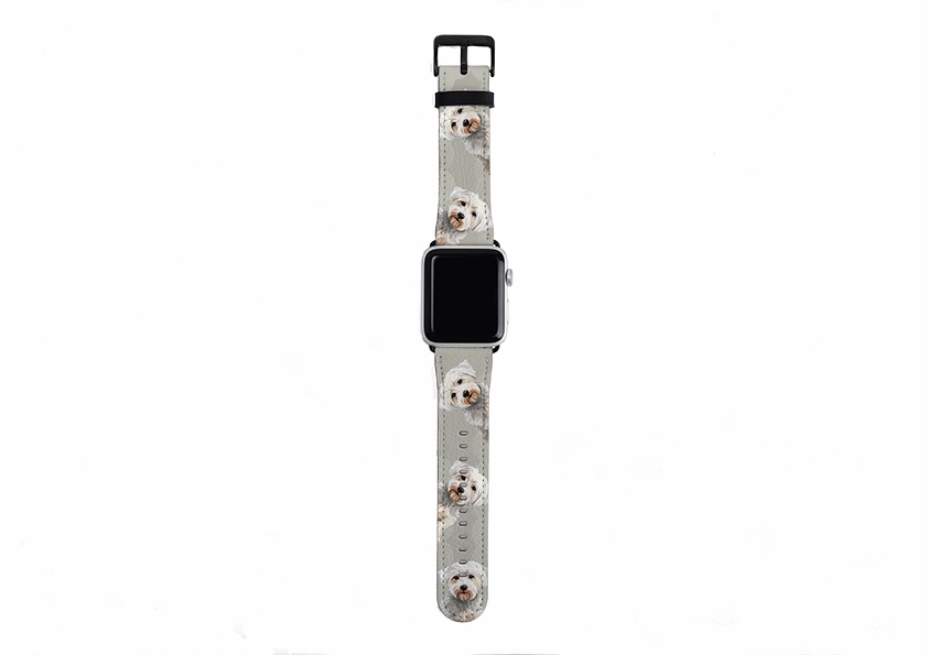 Westiepoo Grey Apple Watch Strap Modern Design