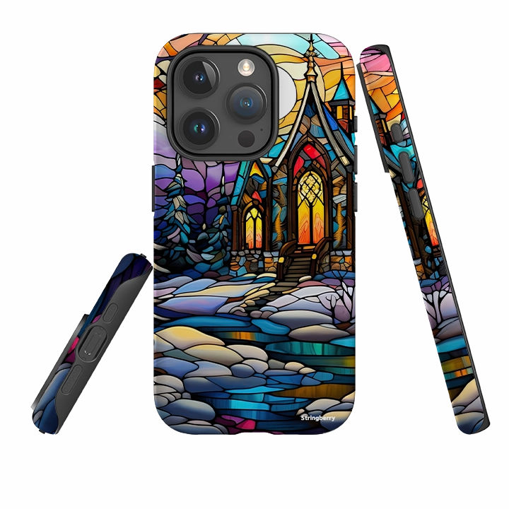 Smart Accessory Comfort Shield iPhone Tough Case - Winter Mosaic II